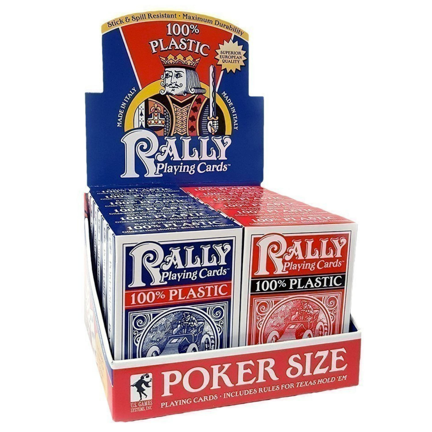 100% Plastic Rally Playing Cards