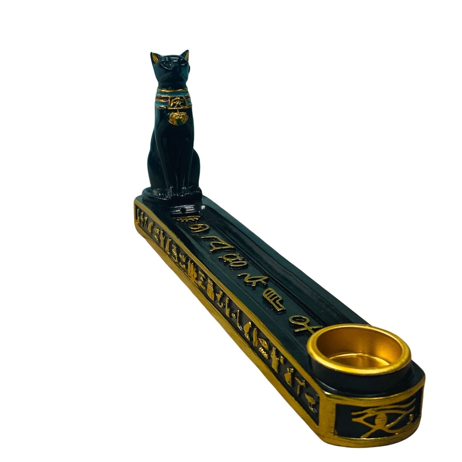 Egyptian Mythology Bastet Cat Incense Burner Holder