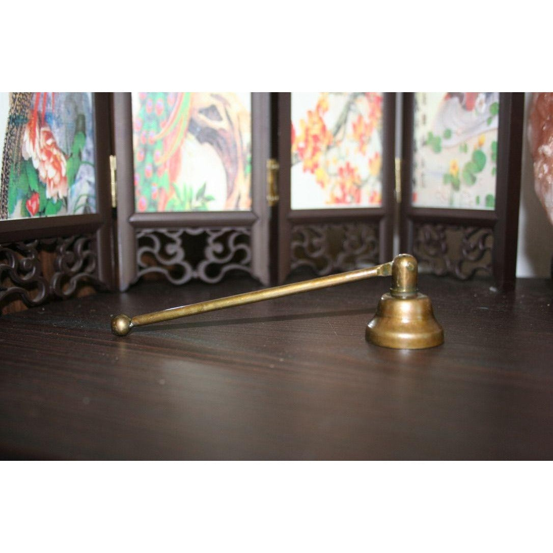Antique Honey Gold Finish Swivel Metal Candle Snuffer