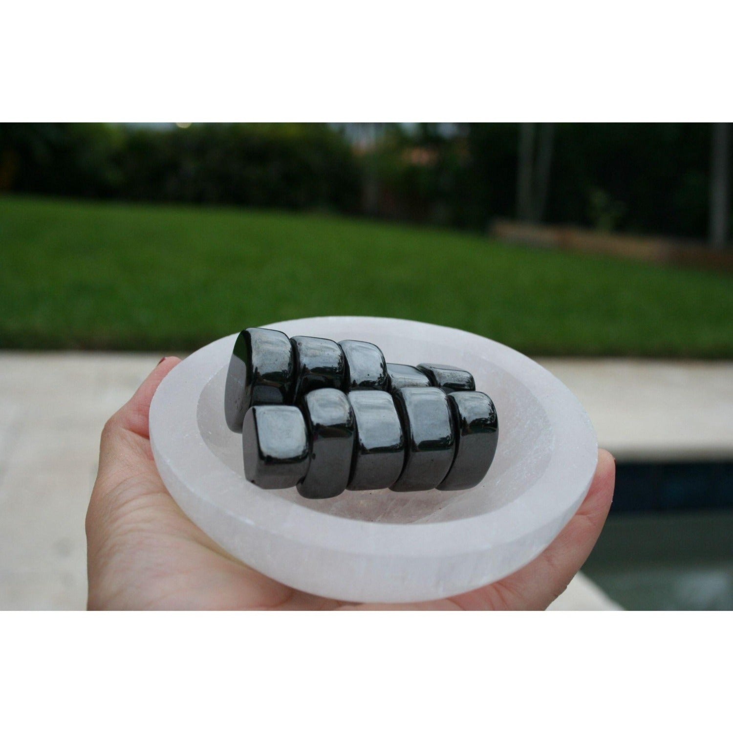 Magnetic Hematite Tumbled Stone