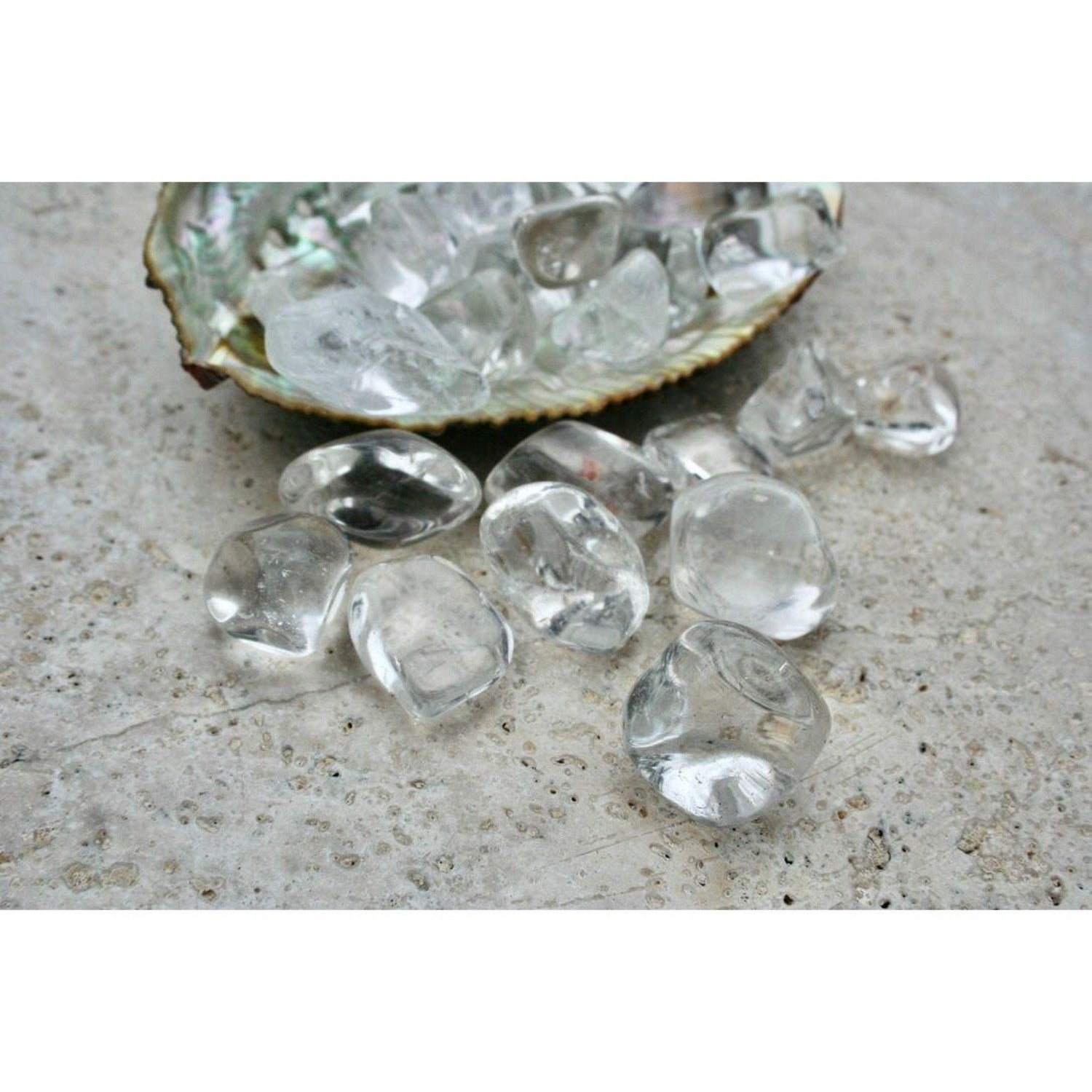 Tumbled Stones High Grade Clear Quartz 4 Oz