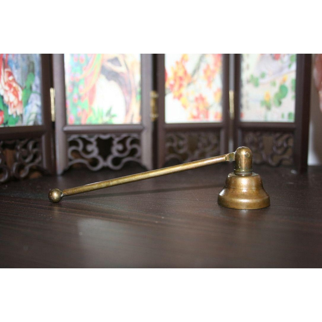 Antique Honey Gold Finish Swivel Metal Candle Snuffer