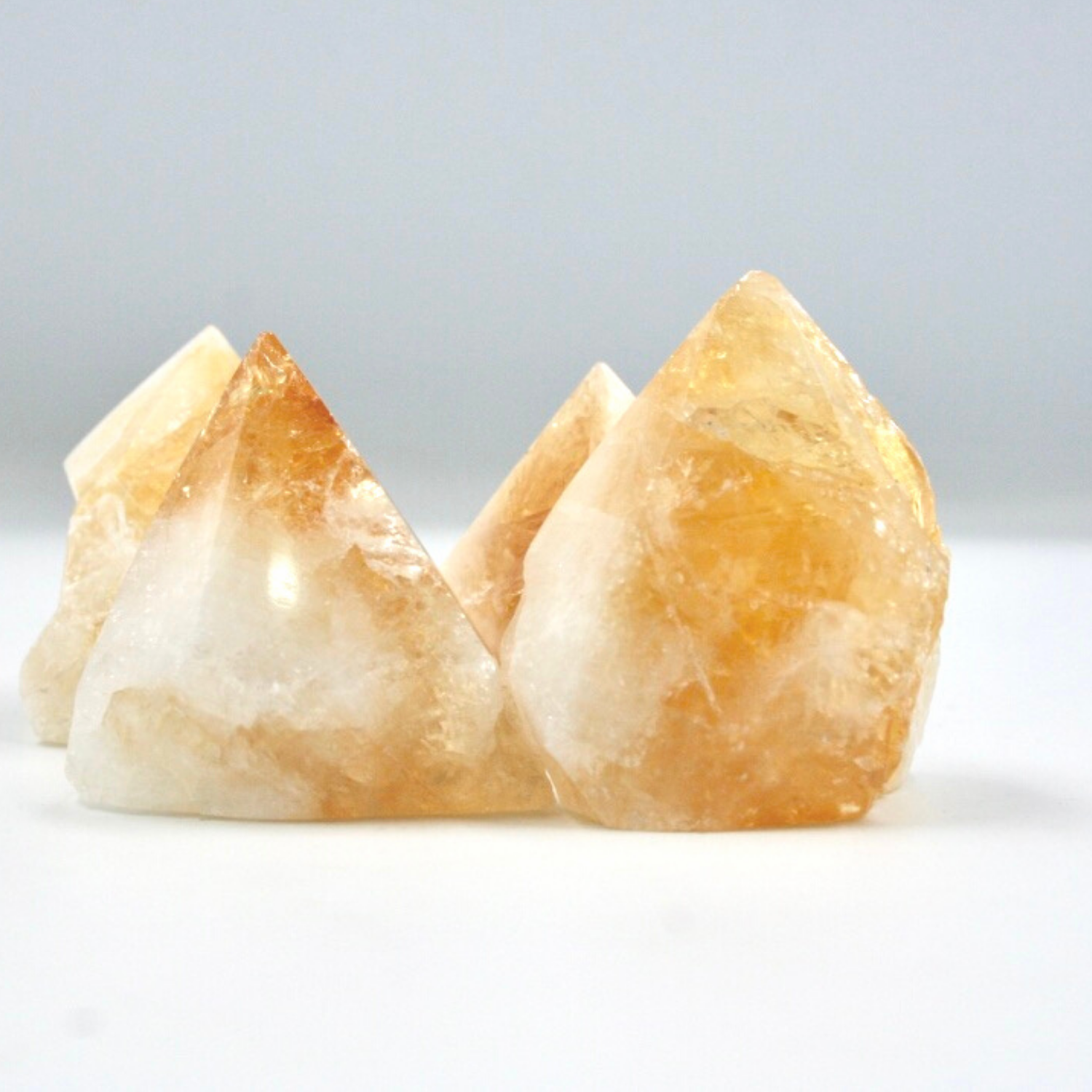 Citrine Point with Cut Base