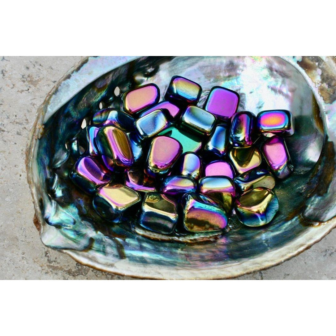 Rainbow Hematite Tumbled Stones