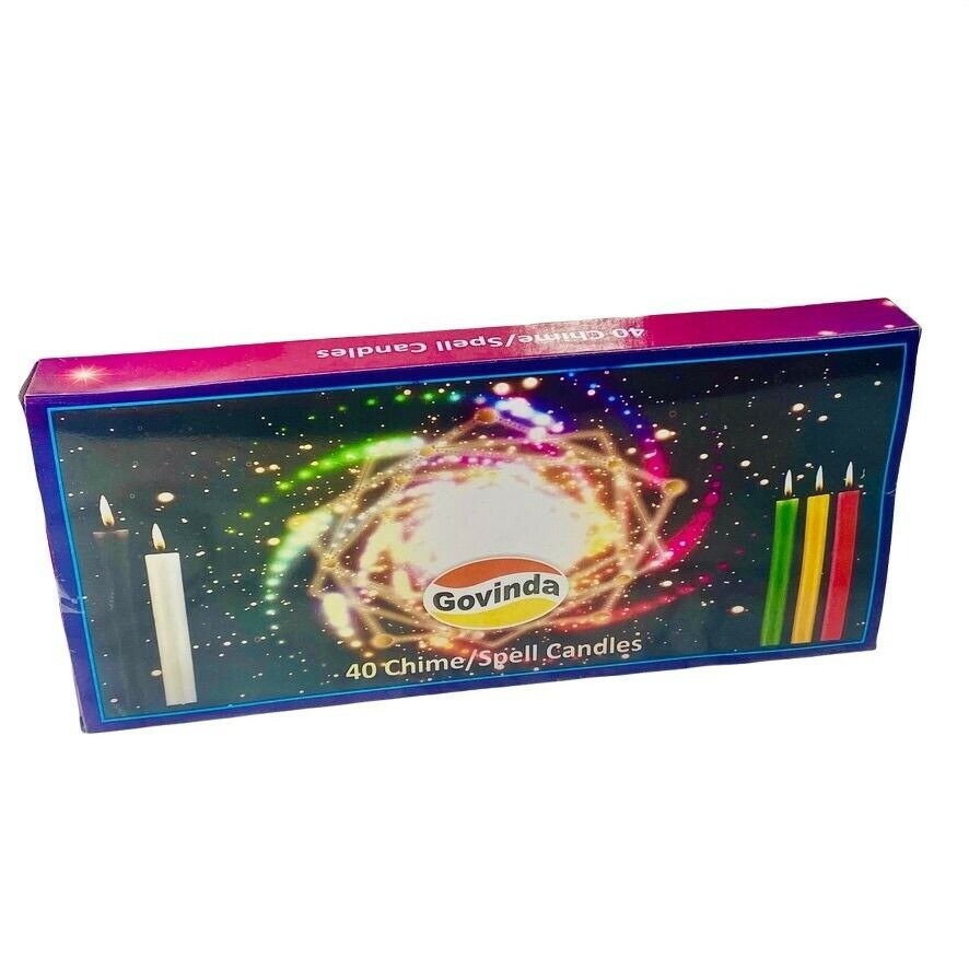 Govinda 4" In Mini Ritual Chime Spell Candles  Pkg of 40