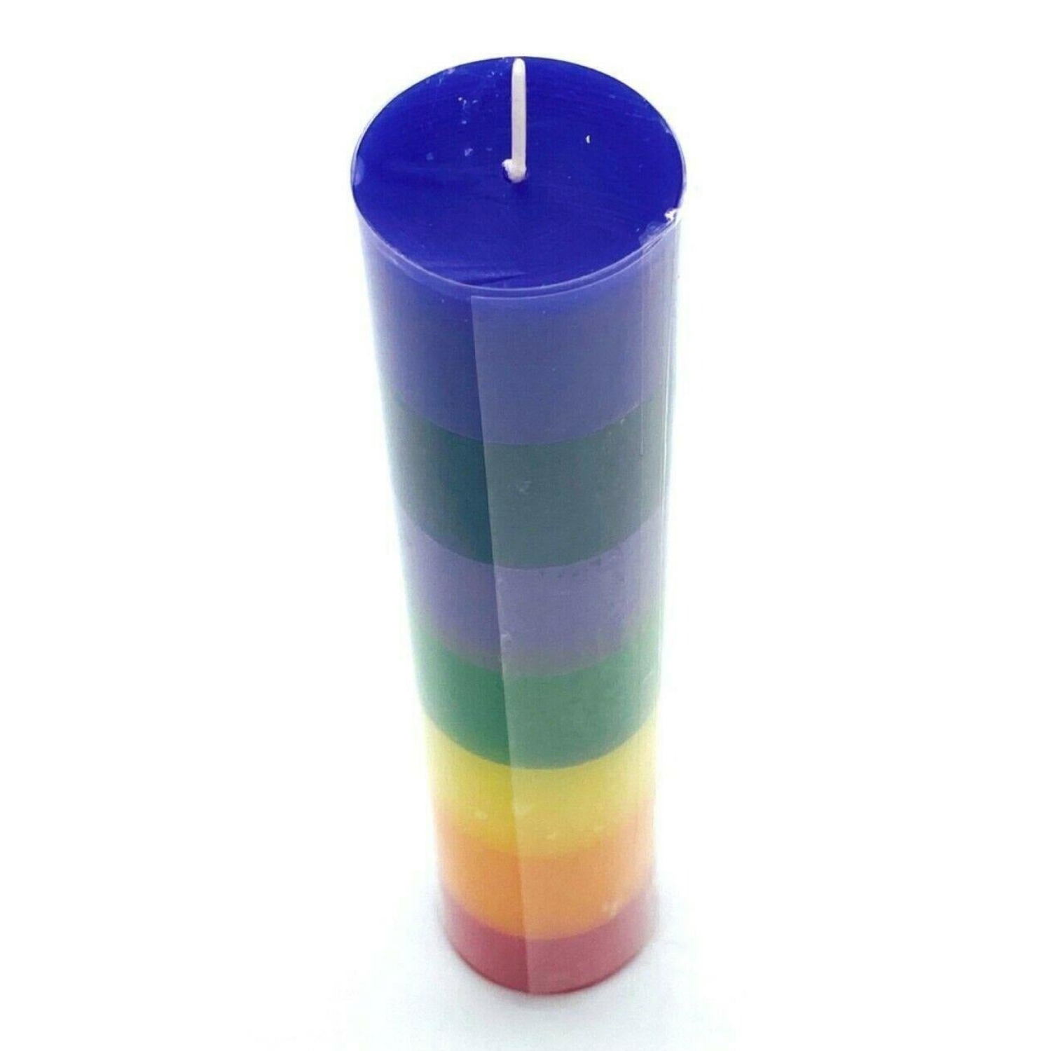 Seven Chakras Layered Candle Crown to Root