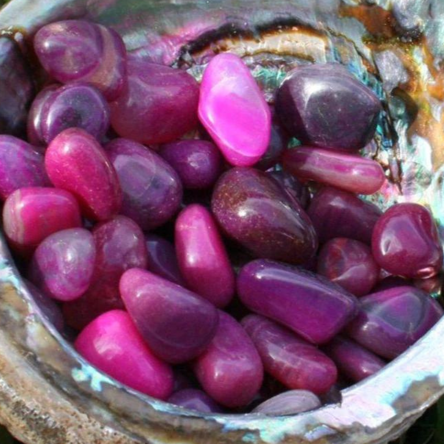 Pink Agate Tumbled Stone