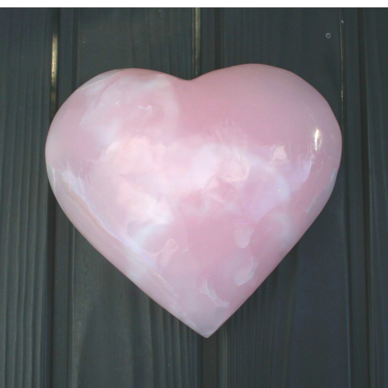 Pink Calcite Heart - Mangano Calcite Heart
