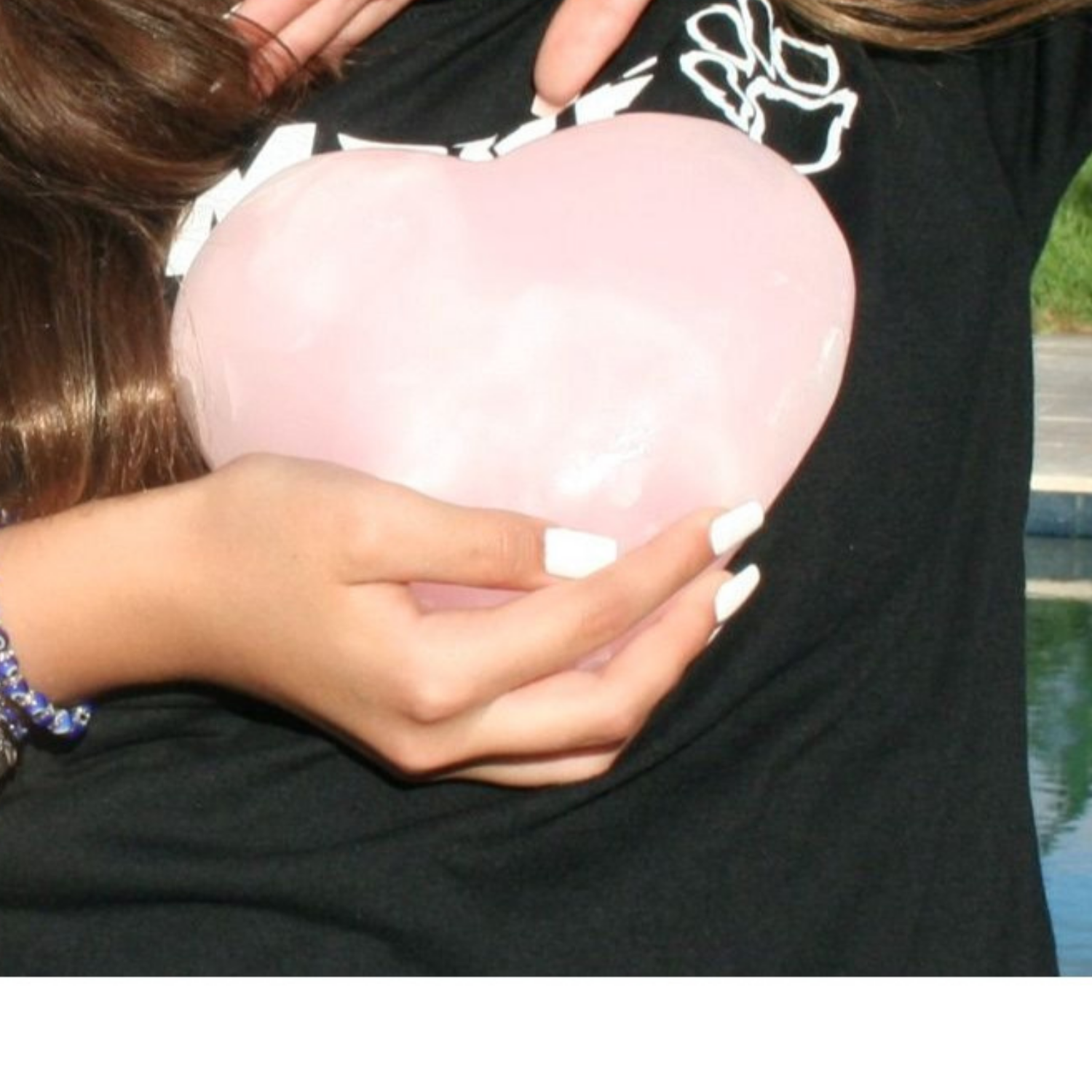 Pink Calcite Heart - Mangano Calcite Heart