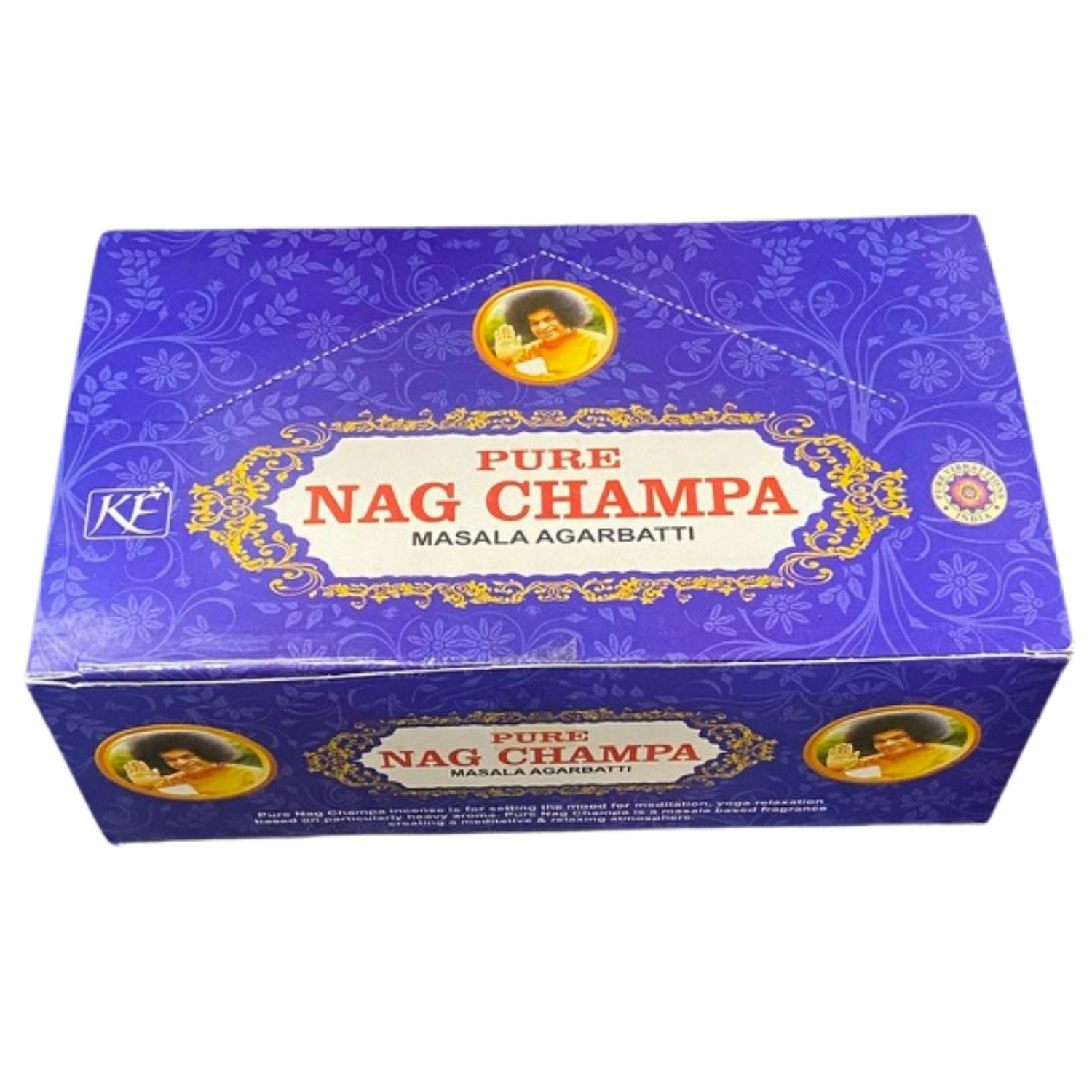 Pure Nag Champa Masala Agarbatti - Incense Sticks - 12 Boxes x 15 Grams = ( 180 Grams )