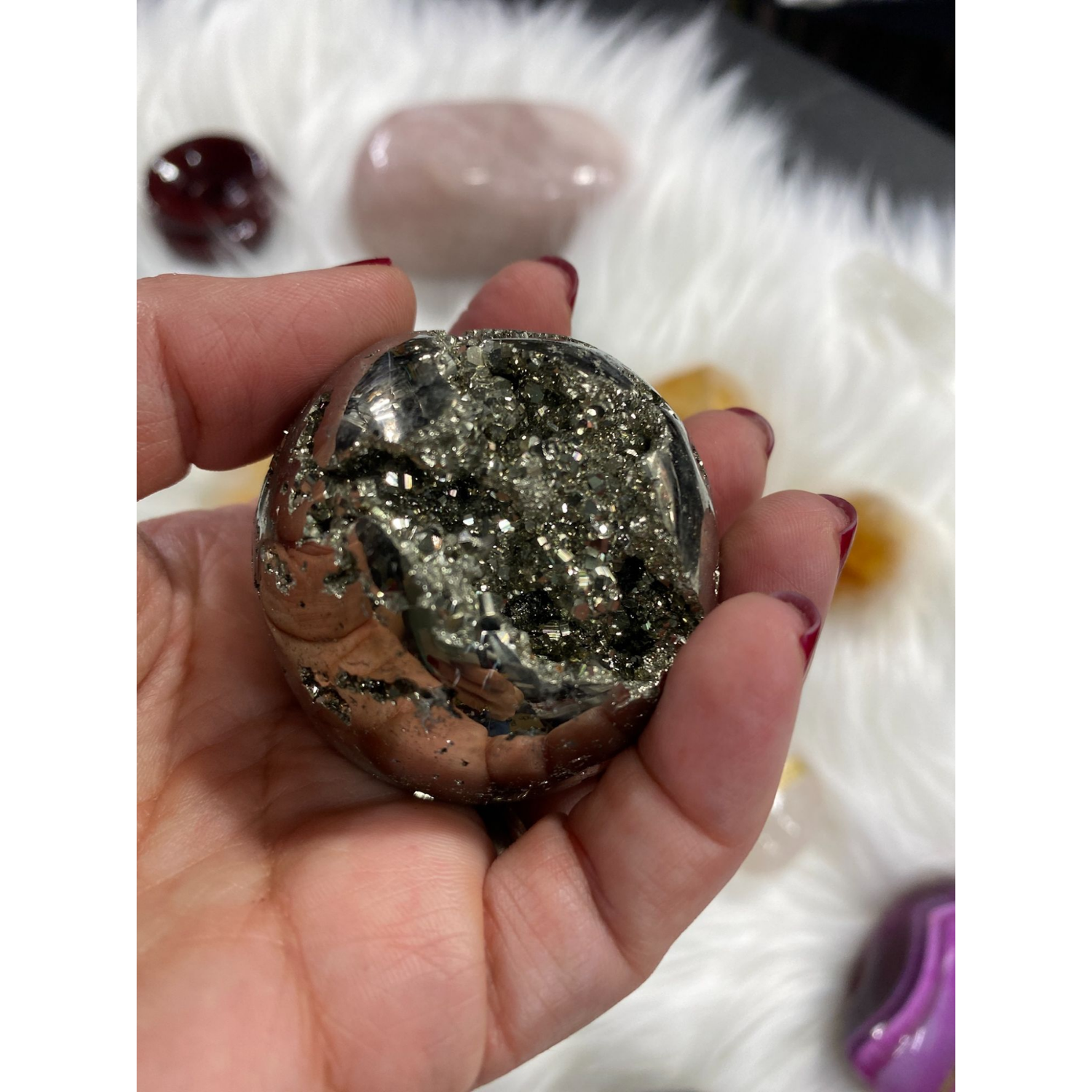 Pyrite Round Sphere 2"
