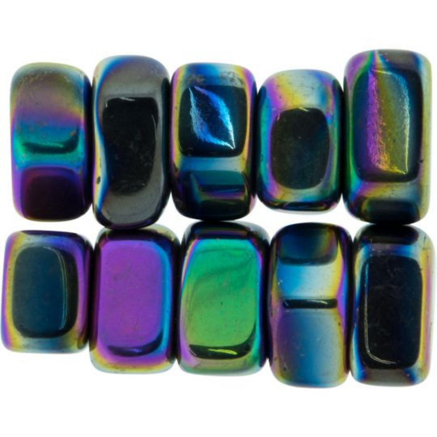 Rainbow Hematite Tumbled Stones