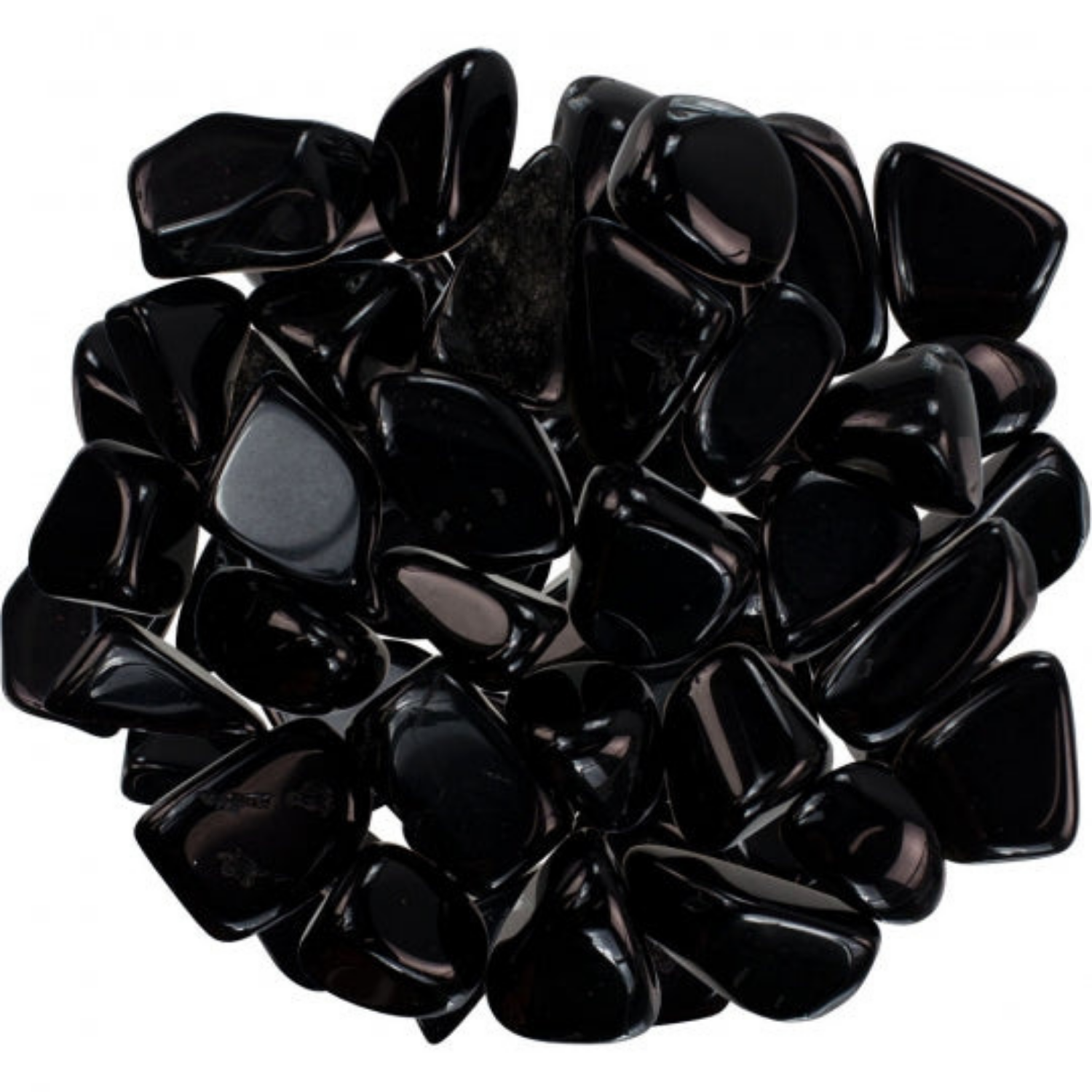 One Black Obsidian Tumble Stone
