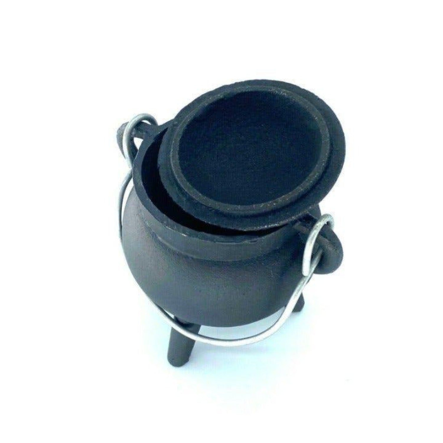 Mini Black Cast Iron Cauldron 2.75"
