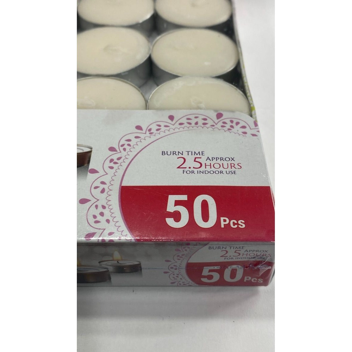 Tea Light Candles Pack of 50 Unscented