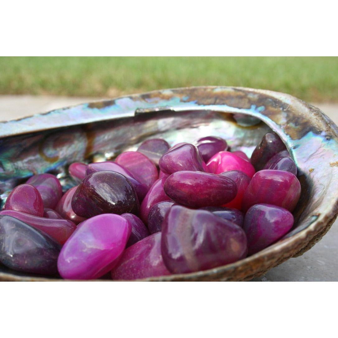 Pink Agate Tumbled Stone